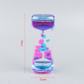 Double Color Sand Hourglasses Liquid Anxiety Relief Liquid Motion Bubble Timer.