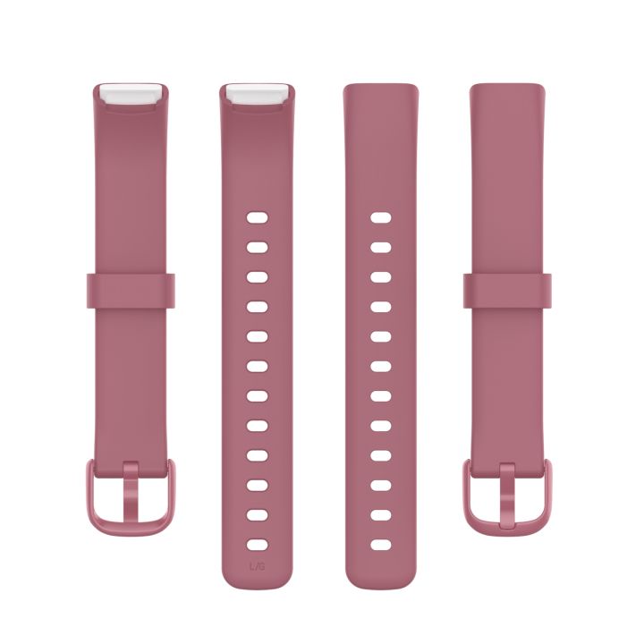 Watch%20Strap%20For%20Fitbit%20Luxe%20Silicone%20Color%20Buckle%20Watch%20Band,%20Size:L(White)%20-%20Image%202