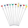5pcs Coffee Stir Sticks Cocktail Stirrers Blender Frother Plastic Glass Mixed Drink Mixer Bar. 