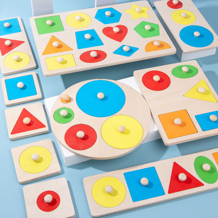 Geometric Shape Classification Board for Boys and Girls Enlightenment Color Cognition Baby Early Education Puzzle Block Children's Wooden Toys