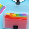 【On Sale】 A6 School Plastic File Case Document Bag 13 Pockets Paper Organizer File Folder. 