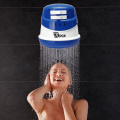 Electric Instant Hot Water Shower - White & Blue. 