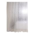 Clear EVA Shower Curtain Liner Waterproof Transparent 3D Water Square Bathroom Curtain in 71inch x 79inch, 12 Hooks. 