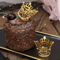 1/5Pcs Mini Crown Cake Decoration Crowns Cake Topper for Children Hair Ornaments Wedding Birthday Party Accessory.