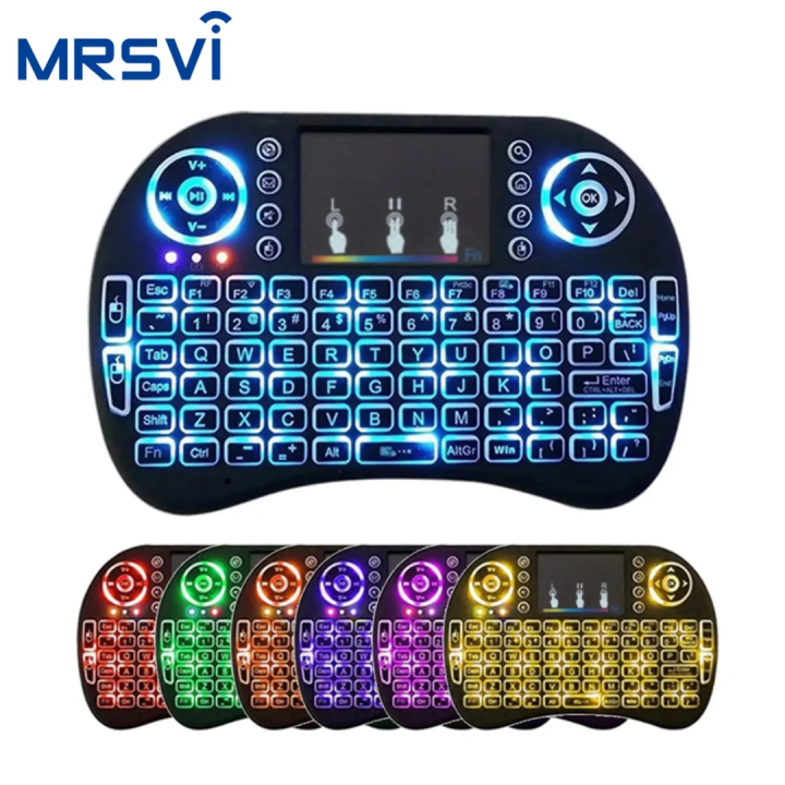 Rechargeable Mini Wireless Backlit Keyboard & Touchpad Mouse for Android TV Box PC Laptop