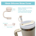 Reusable Silicone Straw Topper Eco-friendly Leak-proof Dust-proof Straw Cover Compatible Stanley Cup Fit Spill Stopper for.