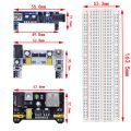 3.3V/5V MB102 Breadboard power module+MB-102 830 points Prototype Bread board for arduino kit +65 jumper wires wholesale. 