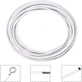 Stainless steel Curtains Easy installation White Curtain wire Adjustable length PVC coated Window cord for Home decoration. 