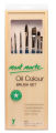 Mont Marte Oil Brushes In Wooden Box 7pc.