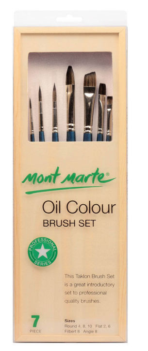 Mont%20Marte%20Oil%20Brushes%20In%20Wooden%20Box%207pc%20-%20Image%202