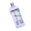 USB AA AAA Battery Charger Double-Slot 1.2V~1.5V Ni-MH Ni-Cd Rechargeable Battery Charger. 