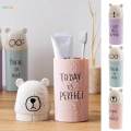 Travel Toothbrush Storage Box Holder Tooth Mug Toothpaste Towel Cup Pink.