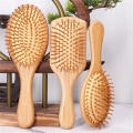 Bamboo Combs Massage Hair Brush Anti-Static Tangles Curly Hair Reduce Women Hair Loss Improve Scalp Health Styling Tools.