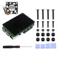 Active Cooler Cooling Fan Heatsink Radiator Aluminum Alloy Heatsink Cooler Compatible For Raspberry Pi 5 CPU System. 