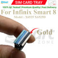 For Infinix Smart 8 X6525 X6525D Sim Tray Micro SD Card Slot with Sim Ejector Pin Replacement Part. 