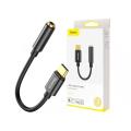 Baseus l54 টাইপ-c মেল থেকে 3.5mm অ্যাডাপ্টার (CATL54-01) -কালো.