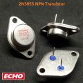 1ps- 2N3055 Transistor TOSHIBA 100V / 15A / 115W TO-3 NPN for Audio Power Amplifier. 