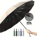 Automatic 32 Ribbed Umbrella - Windproof, Foldable, Sunscreen, and Sunshade Umbrella Dual Dragon Bone Sun Rain Dual Use. 