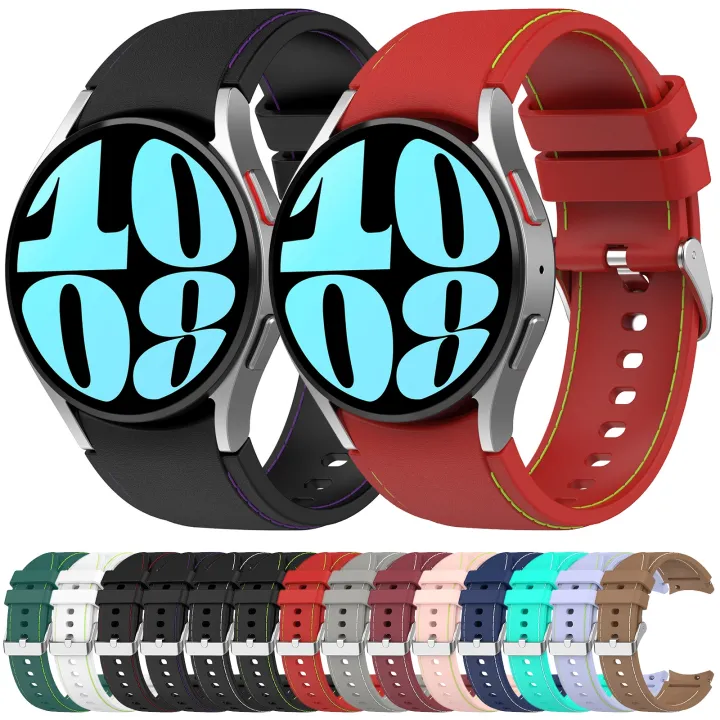 Leather%20Silicone%20Watch%20Band%20For%20Samsung%20Galaxy%20Watch%206%20/%206%20Classic%20-%20Image%204