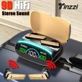 Tinzzi TWS M46 Wireless Bluetooth Earbuds Handfree Calling Driving Earphones Automatic Noise Canceling Headphones HIFI Stereo Headset With Charging Case. 