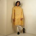 Nahyan Jacquard Panjabi in Matte Gold. 