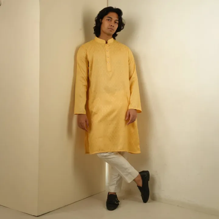 Nahyan%20Jacquard%20Panjabi%20in%20Matte%20Gold%20-%20Image%203