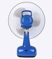 Click Rechargeable Table Fan 12'' Blue.