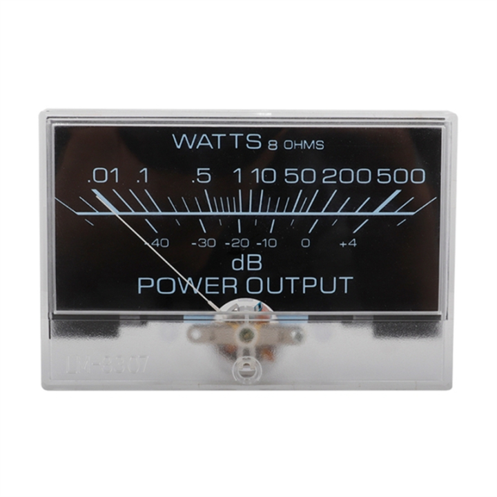 1 PCS 12-16V VU Meter Analog Panel Audios Level Meter Plastic Blue Backlights No Need Driver for Power Amplifier Digital Power Meter