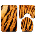 Animal print, skin pattern, leopard print, tiger print, toilet carpet, three-piece bathroom anti-slip mat, to figure the foot mat, cross-border delivery.