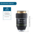 195 Achromatic Black Objective Microscope Objective 4x 10x 20x 40x 60x 100x High Magnification Lens.