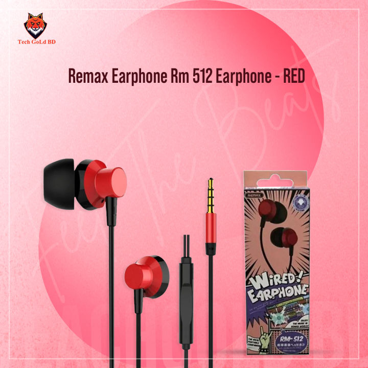 Remax Earphone Rm 512 Earphone - Headphone | Daraz.com.bd