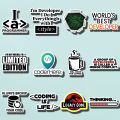 programming Stickers For Laptop Mobile Sticker Pack. 