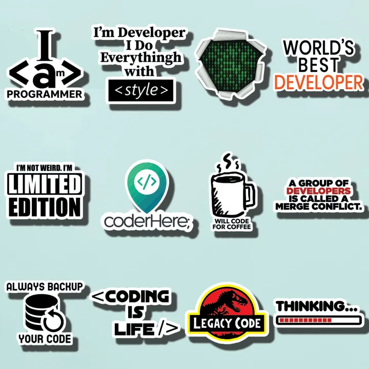 programming%20Stickers%20For%20Laptop%20Mobile%20Sticker%20Pack%20-%20Image%203