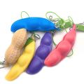 Fidget Toys Pea Squishy Squeeze Keychain Cute Stress Rubber Boys Xmas Gift Decompression Anti Stress Child Mochi Toys. 