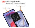 Zapcase Back Case Cover for Motorola Edge 50 Pro 5G | Compatible for Motorola Edge 50 Pro 5G Back Case Cover | Clear Case for Motorola Edge 50 Pro 5G with Camera Protection | (TPU + PC | Matte Black).