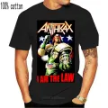 New Anthrax JUDGE DREDD I AM THE LAW T-Shirt 2021 Heavy Metal Band 100% Authentic. 