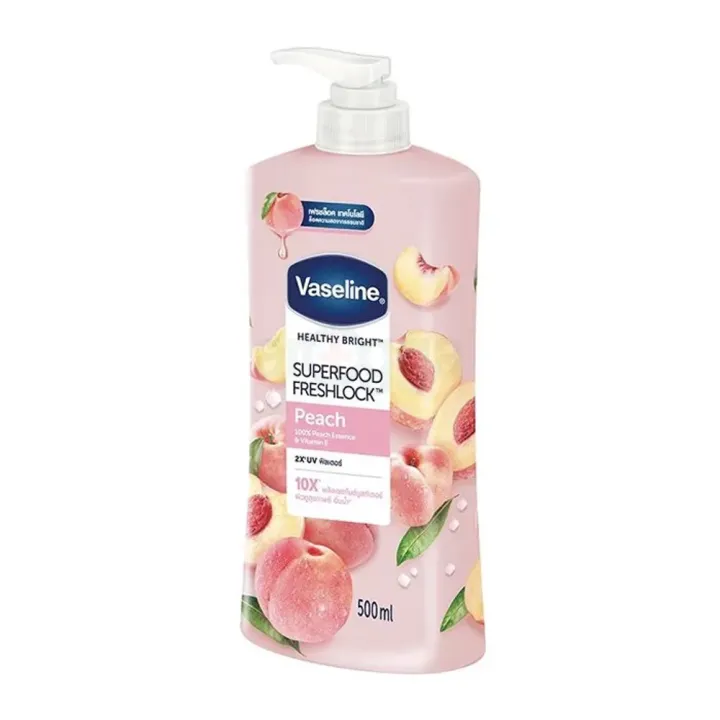 International%20Vaseline%20Healthy%20Bright%20Superfood%20Freshlock%20Peach%20Body%20Lotion%20320%20ml%20-%20Image%203
