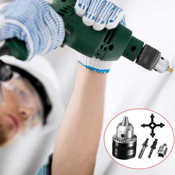 Drill%20Chucks%20Set%201.5-10mm%20Drill%20Chuck%20Adapter%20Tool%20Quick%20Change%20Adapter%20Electric%20Hammer%20Accessories%20-%20Image%203