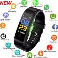 115plus Smart Watch Men Women Fitness Tracker Sport Watch Waterproof Smartwatch Heart Rate Blood Pressure Monitor Smart Band. 