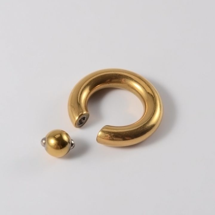 316%20Stainless%20Steel%20Body%20Piercing%20Earrings%20Black%20Gold%20Color%20Spring%20Action%20Captive%20Bead%20Ring%20CBR%202G%204G%206G%208G%200G%2000G%20Body%20Jewelry%20-%20Image%204