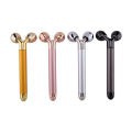 Facial massage metal 3D roller electric stick beauty device. 