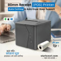 80mm Thermal Receipt Printer with Auto Cutter, USB and WiFi or USB and Bluetooth Connectivity, High-Speed 220mm/s Direct Thermal Printing for Retail Stores, Supermarkets, Restaurants | Compatible with Windows, Linux, MacOS, iOS and Android.