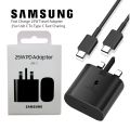 100% Samsung 25W Super Fast Orginal Charger Usb Type C Charger Power Adapter For Galaxy Usb-C (3 Pin) - Samsung PD Charger. 