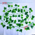 1 pcs Artificial Ivy Red Maple Plastic Fake Leaves Garland Home Garden Decoration 7ft long.