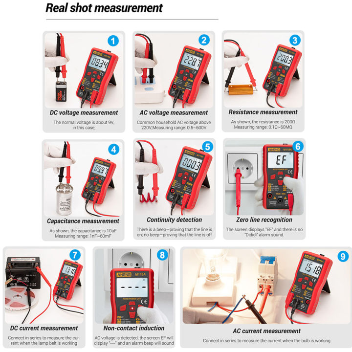 ANENG%20M118A%20Auto%20Ranging%20Digital%20Multimeter%20High-Accuracy%20TRMS%206000%20Counts%20Voltage%20Current%20Ohm%20Capacitance%20Diode%20Multi%20Tester%20-%20Image%207