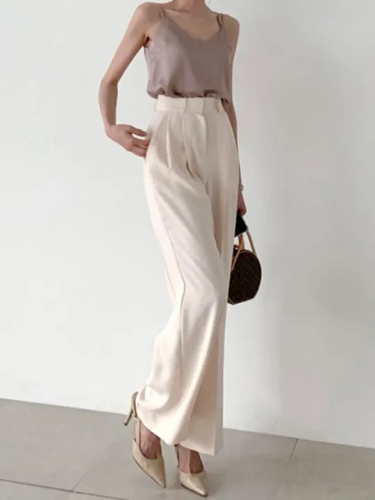 Loose%20Pants%20Women%20Korean%20Chic%20Summer%20Retro%20Western-style%20High%20Waist%20Thin%20All-match%20Straight%20Tube%20Wide-leg%20Trousers%20-%20Image%205