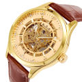 BALEITE Barrett Automatic Hollow Tourbillon Mechanical Watch Men's Business Leather Student Sports Fashion Watch. 