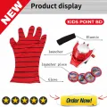 Spiderman Toys for Kids (4 Pcs Web Launcher Plastic Toys & Spiderman Gloves 1 Pcs with Wrist 1 Launcher Toys Set Special Birthday Gift for Boys and Girls). 