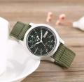 Original SEIKO SNK805 Automatic Stainless Steel Watch with Green Canvas Quartz Watch Fashion Casual Watch 5. 