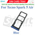 Tecno Spark 5 5 Air 5 Pro Sim Tray Micro SD Card Slot with Sim Ejector Pin Replacement Part.